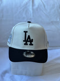 Gorra Two-Tone "LA Monogram & World Series Patch" Off-White & Black