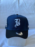 Gorra Two-Tone "Gothic Letter B & Side Patch" Navy & Black