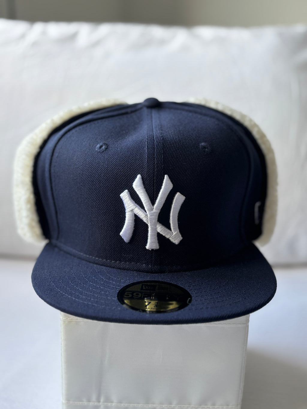 Gorra New Era 59FIFTY New York Yankees Dogear Navy Sherpa talla 7 3/8