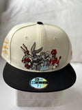 Gorra Looney Tunes Characters 59FIFTY Cream/Black – Edición Especial 7 1/2