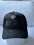 Gorra "Bendecido LA Cross" Full Black Rhinestone Edition