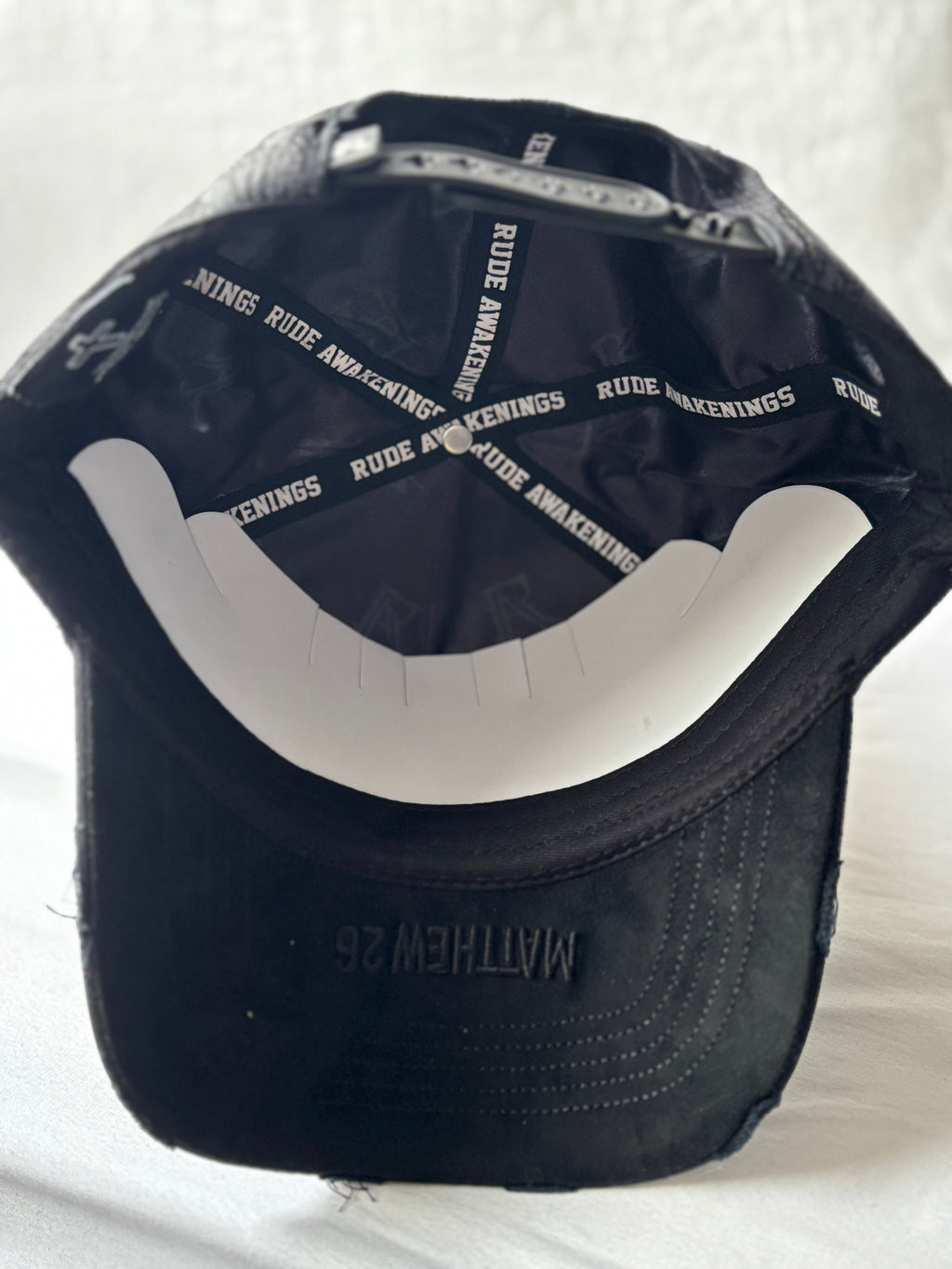 Gorra Suede "Rude Awakening & Heavy Embroidery" Black Edition