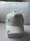 Gorra Suede "Rosario & Metal Cross" Silver Edition