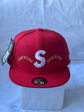 Gorra Fitted "Supreme S Logo & New York Homerun" All-Red Edition 7 3/8