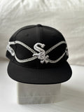 Gorra Chicago White Sox 59FIFTY Black – Silver Chain Design Edition Talla 7 3/8