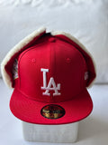 Gorra New Era 59FIFTY Los Angeles Dodgers Dogear Red Sherpa Edition Talla 7 3/8