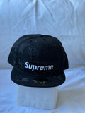 Gorra Fitted "Supreme Box Logo & Monogram MLB Logos" Stealth Black 7 3/8