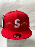 Gorra Supreme S Logo "New York Home Run" 59FIFTY Red – Limited Edition 7 3/8