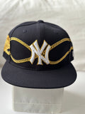 Gorra New York Yankees 59FIFTY Black – Gold Chain Design Edition Talla 7 3/8