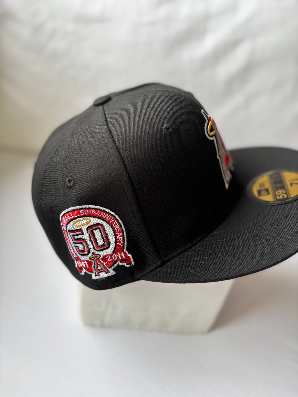 Gorra New Era 59FIFTY Los Angeles Angels Negra - Talla 7 3/8