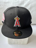 Gorra New Era 59FIFTY Los Angeles Angels Negra - Talla 7 3/8
