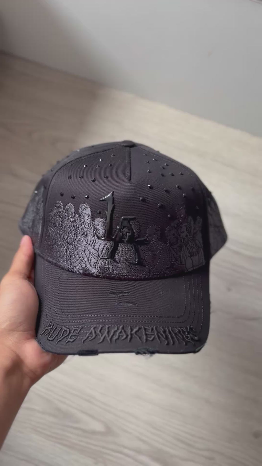 Gorra Suede "Rude Awakening & Heavy Embroidery" Black Edition