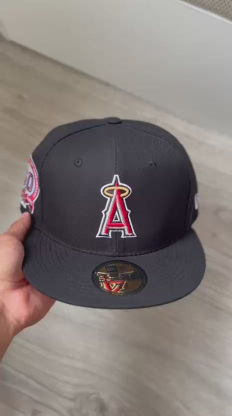 Gorra New Era 59FIFTY Los Angeles Angels Negra - Talla 7 3/8